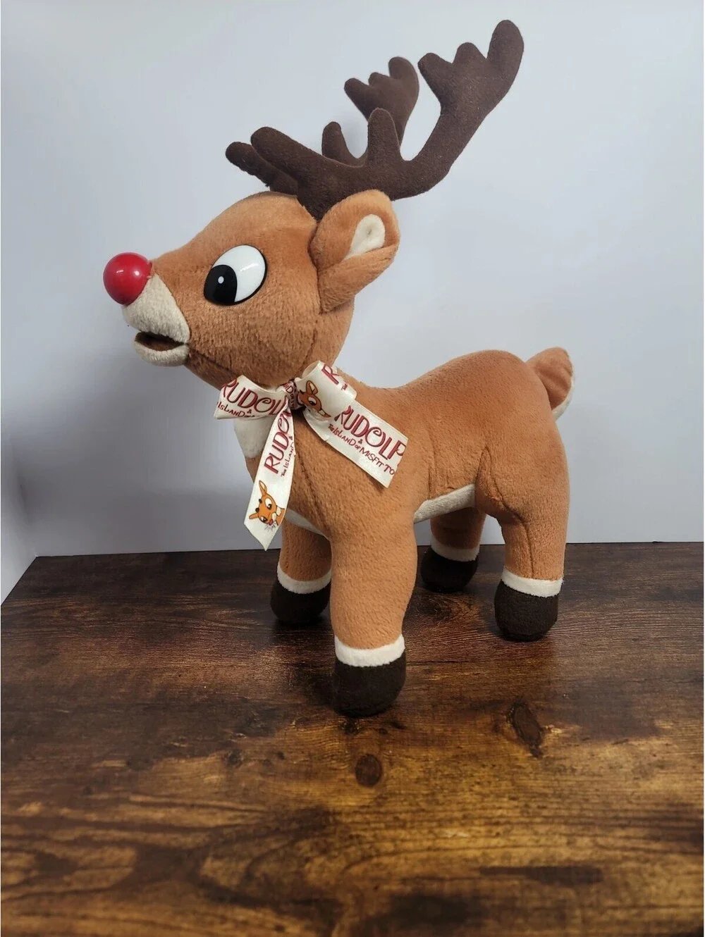 Rudolph Reindeer Island Of Misfit Toys RARE Teenage ANTLERS Plush CVS Satin Bow